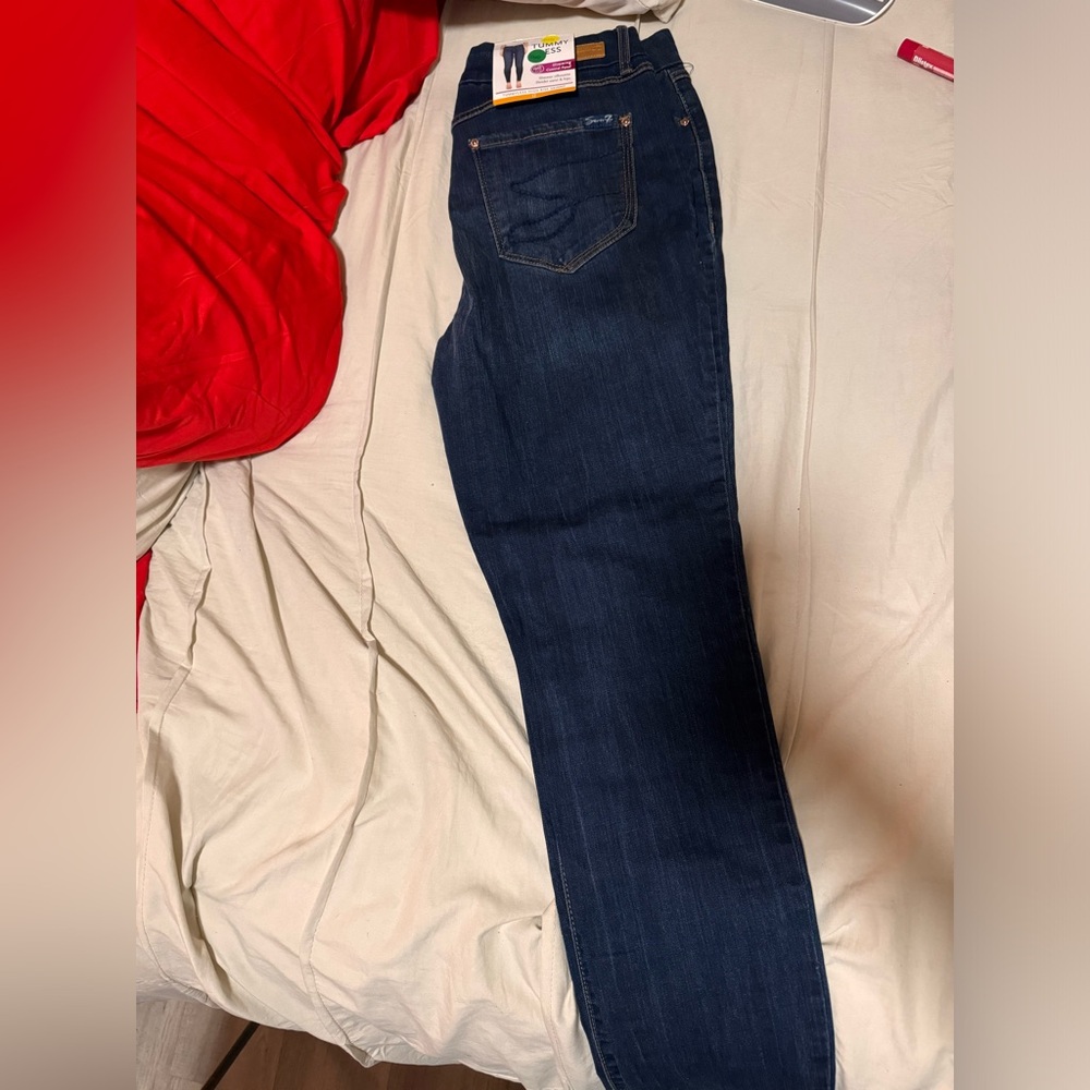 Seven7 Tummy Less High Rise Skinny Jeans size 12